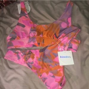 Kulani Kinis Pink & Purple Two piece bathing suit